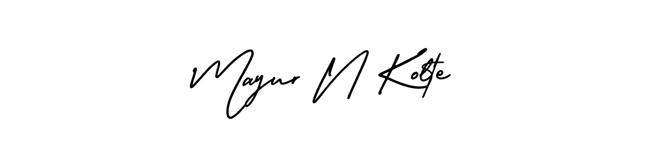 How to make Mayur N Kolte signature? AmerikaSignatureDemo-Regular is a professional autograph style. Create handwritten signature for Mayur N Kolte name. Mayur N Kolte signature style 3 images and pictures png