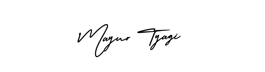 Use a signature maker to create a handwritten signature online. With this signature software, you can design (AmerikaSignatureDemo-Regular) your own signature for name Mayur Tyagi. Mayur Tyagi signature style 3 images and pictures png