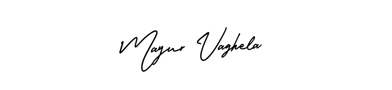 Create a beautiful signature design for name Mayur Vaghela. With this signature (AmerikaSignatureDemo-Regular) fonts, you can make a handwritten signature for free. Mayur Vaghela signature style 3 images and pictures png