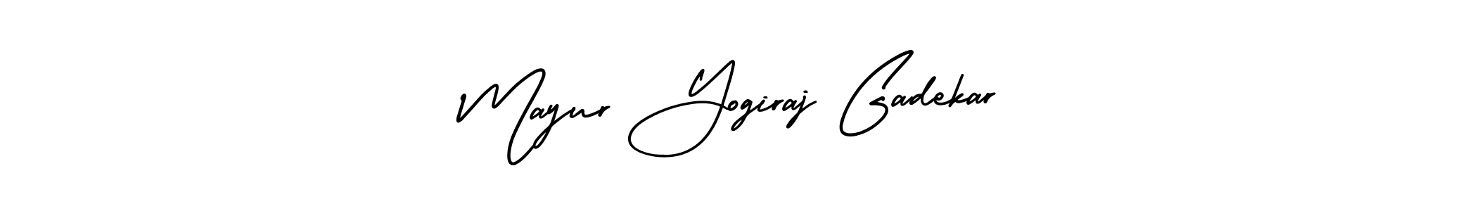 Make a beautiful signature design for name Mayur Yogiraj Gadekar. With this signature (AmerikaSignatureDemo-Regular) style, you can create a handwritten signature for free. Mayur Yogiraj Gadekar signature style 3 images and pictures png