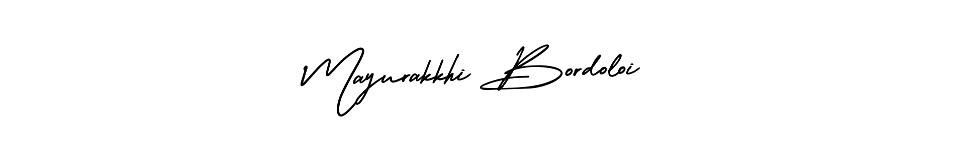 Use a signature maker to create a handwritten signature online. With this signature software, you can design (AmerikaSignatureDemo-Regular) your own signature for name Mayurakkhi Bordoloi. Mayurakkhi Bordoloi signature style 3 images and pictures png