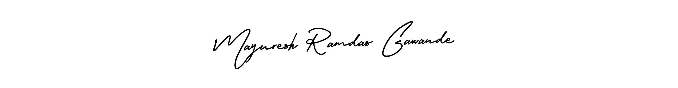 Create a beautiful signature design for name Mayuresh Ramdas Gawande. With this signature (AmerikaSignatureDemo-Regular) fonts, you can make a handwritten signature for free. Mayuresh Ramdas Gawande signature style 3 images and pictures png