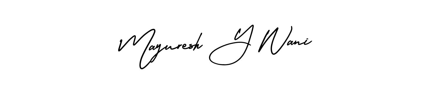 You can use this online signature creator to create a handwritten signature for the name Mayuresh Y Wani. This is the best online autograph maker. Mayuresh Y Wani signature style 3 images and pictures png