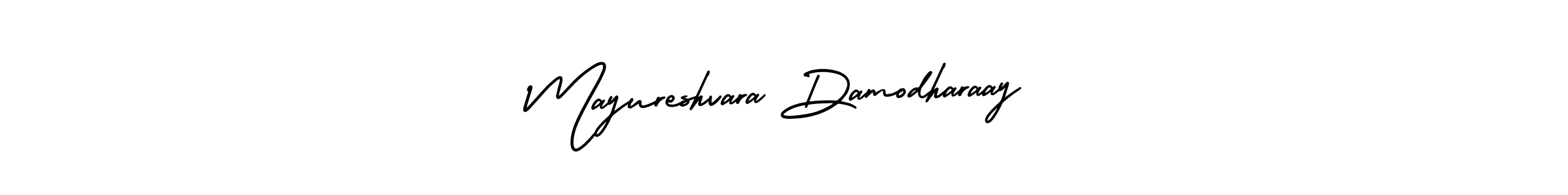 Use a signature maker to create a handwritten signature online. With this signature software, you can design (AmerikaSignatureDemo-Regular) your own signature for name Mayureshvara Damodharaay. Mayureshvara Damodharaay signature style 3 images and pictures png