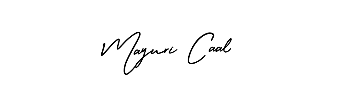 Mayuri Caal stylish signature style. Best Handwritten Sign (AmerikaSignatureDemo-Regular) for my name. Handwritten Signature Collection Ideas for my name Mayuri Caal. Mayuri Caal signature style 3 images and pictures png