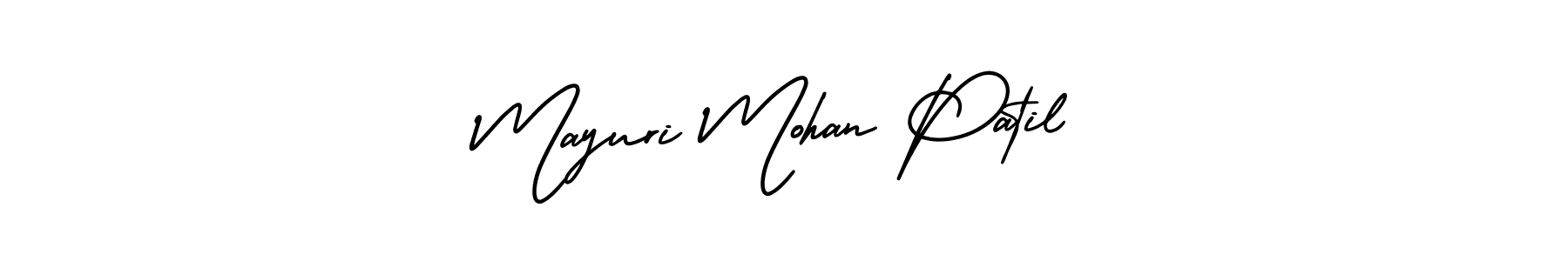 Similarly AmerikaSignatureDemo-Regular is the best handwritten signature design. Signature creator online .You can use it as an online autograph creator for name Mayuri Mohan Patil. Mayuri Mohan Patil signature style 3 images and pictures png