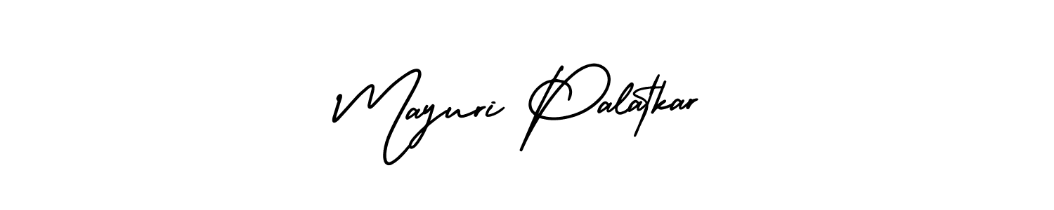 Also You can easily find your signature by using the search form. We will create Mayuri Palatkar name handwritten signature images for you free of cost using AmerikaSignatureDemo-Regular sign style. Mayuri Palatkar signature style 3 images and pictures png