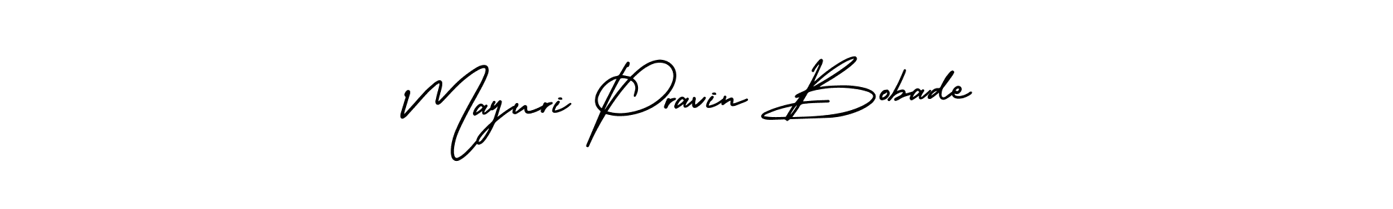You can use this online signature creator to create a handwritten signature for the name Mayuri Pravin Bobade. This is the best online autograph maker. Mayuri Pravin Bobade signature style 3 images and pictures png