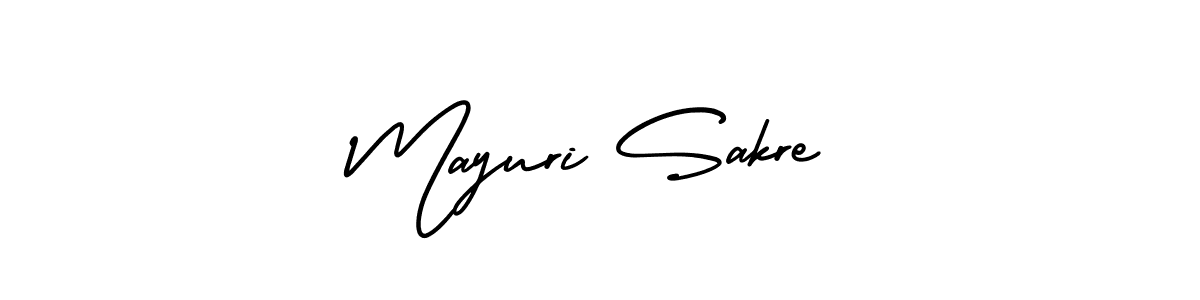 How to make Mayuri Sakre signature? AmerikaSignatureDemo-Regular is a professional autograph style. Create handwritten signature for Mayuri Sakre name. Mayuri Sakre signature style 3 images and pictures png