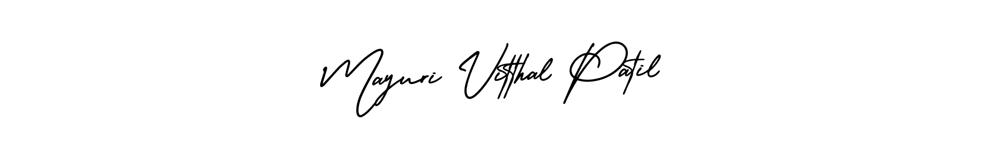 Create a beautiful signature design for name Mayuri Vitthal Patil. With this signature (AmerikaSignatureDemo-Regular) fonts, you can make a handwritten signature for free. Mayuri Vitthal Patil signature style 3 images and pictures png