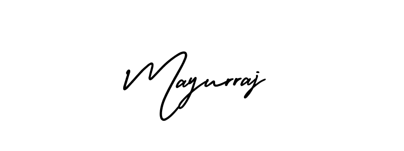 How to make Mayurraj name signature. Use AmerikaSignatureDemo-Regular style for creating short signs online. This is the latest handwritten sign. Mayurraj signature style 3 images and pictures png