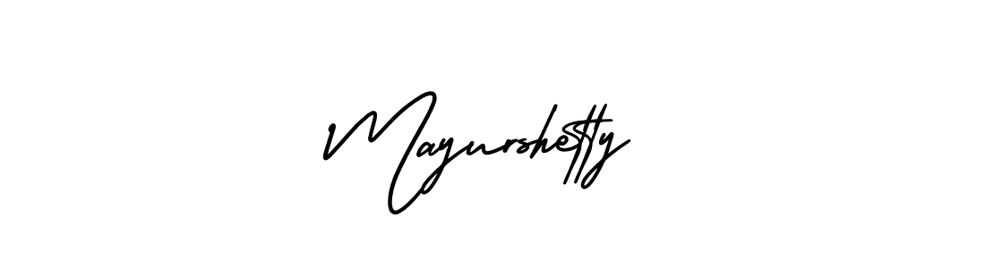 It looks lik you need a new signature style for name Mayurshetty. Design unique handwritten (AmerikaSignatureDemo-Regular) signature with our free signature maker in just a few clicks. Mayurshetty signature style 3 images and pictures png