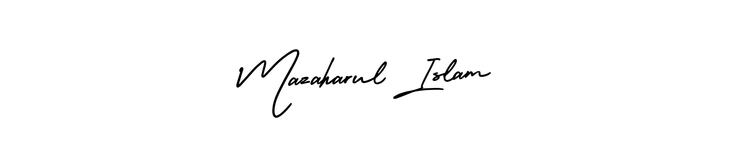 Similarly AmerikaSignatureDemo-Regular is the best handwritten signature design. Signature creator online .You can use it as an online autograph creator for name Mazaharul Islam. Mazaharul Islam signature style 3 images and pictures png