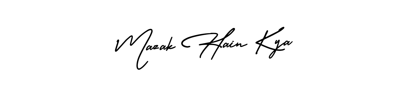 Make a beautiful signature design for name Mazak Hain Kya. Use this online signature maker to create a handwritten signature for free. Mazak Hain Kya signature style 3 images and pictures png