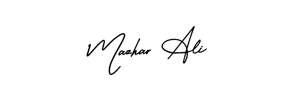 Create a beautiful signature design for name Mazhar Ali. With this signature (AmerikaSignatureDemo-Regular) fonts, you can make a handwritten signature for free. Mazhar Ali signature style 3 images and pictures png