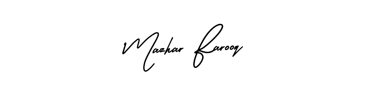 Similarly AmerikaSignatureDemo-Regular is the best handwritten signature design. Signature creator online .You can use it as an online autograph creator for name Mazhar Farooq. Mazhar Farooq signature style 3 images and pictures png