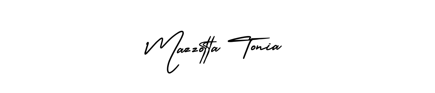 Design your own signature with our free online signature maker. With this signature software, you can create a handwritten (AmerikaSignatureDemo-Regular) signature for name Mazzotta Tonia. Mazzotta Tonia signature style 3 images and pictures png