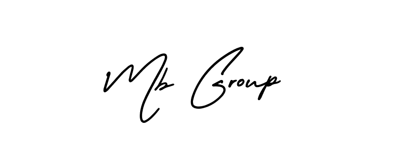 Use a signature maker to create a handwritten signature online. With this signature software, you can design (AmerikaSignatureDemo-Regular) your own signature for name Mb Group. Mb Group signature style 3 images and pictures png