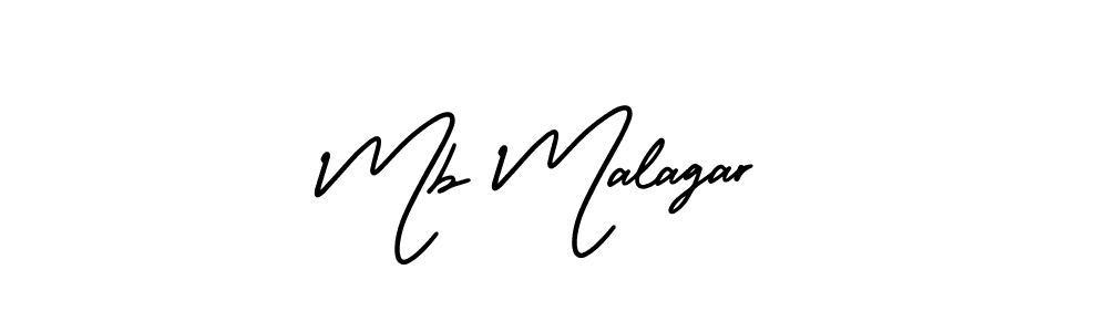 Create a beautiful signature design for name Mb Malagar. With this signature (AmerikaSignatureDemo-Regular) fonts, you can make a handwritten signature for free. Mb Malagar signature style 3 images and pictures png