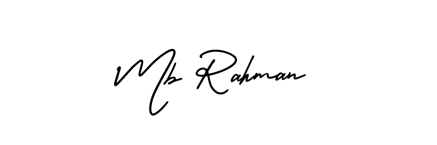 It looks lik you need a new signature style for name Mb Rahman. Design unique handwritten (AmerikaSignatureDemo-Regular) signature with our free signature maker in just a few clicks. Mb Rahman signature style 3 images and pictures png