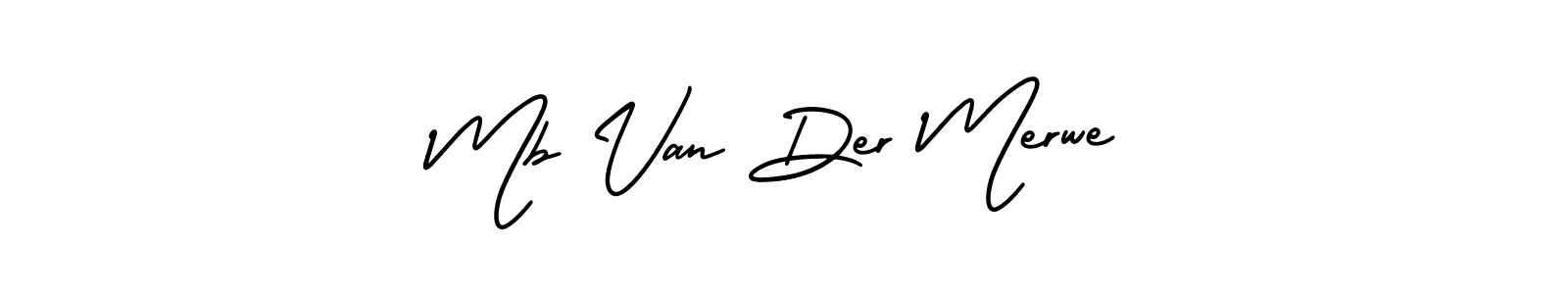 Create a beautiful signature design for name Mb Van Der Merwe. With this signature (AmerikaSignatureDemo-Regular) fonts, you can make a handwritten signature for free. Mb Van Der Merwe signature style 3 images and pictures png