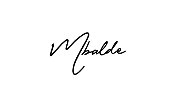 Make a beautiful signature design for name Mbalde. Use this online signature maker to create a handwritten signature for free. Mbalde signature style 3 images and pictures png