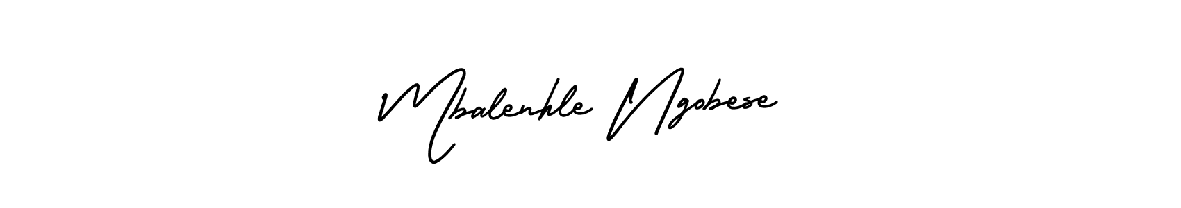 Use a signature maker to create a handwritten signature online. With this signature software, you can design (AmerikaSignatureDemo-Regular) your own signature for name Mbalenhle Ngobese. Mbalenhle Ngobese signature style 3 images and pictures png