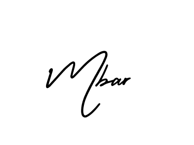 Create a beautiful signature design for name Mbar. With this signature (AmerikaSignatureDemo-Regular) fonts, you can make a handwritten signature for free. Mbar signature style 3 images and pictures png