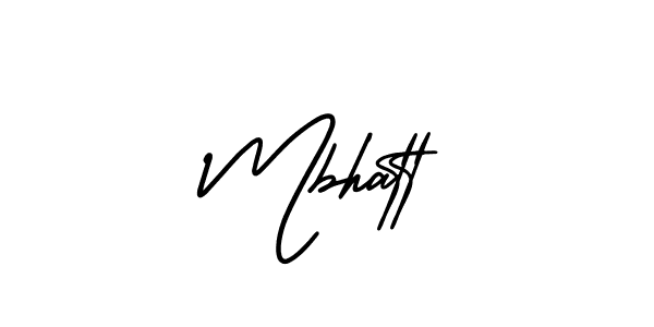 AmerikaSignatureDemo-Regular is a professional signature style that is perfect for those who want to add a touch of class to their signature. It is also a great choice for those who want to make their signature more unique. Get Mbhatt name to fancy signature for free. Mbhatt signature style 3 images and pictures png