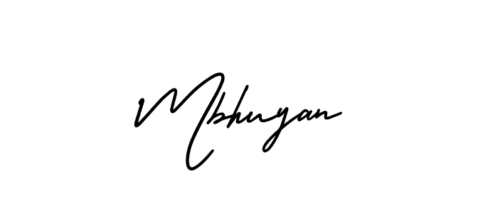 How to make Mbhuyan signature? AmerikaSignatureDemo-Regular is a professional autograph style. Create handwritten signature for Mbhuyan name. Mbhuyan signature style 3 images and pictures png