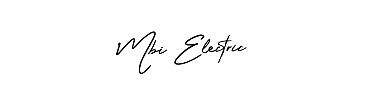 Design your own signature with our free online signature maker. With this signature software, you can create a handwritten (AmerikaSignatureDemo-Regular) signature for name Mbi Electric. Mbi Electric signature style 3 images and pictures png