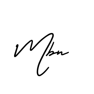 Use a signature maker to create a handwritten signature online. With this signature software, you can design (AmerikaSignatureDemo-Regular) your own signature for name Mbn. Mbn signature style 3 images and pictures png