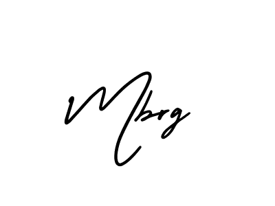 Design your own signature with our free online signature maker. With this signature software, you can create a handwritten (AmerikaSignatureDemo-Regular) signature for name Mbrg. Mbrg signature style 3 images and pictures png