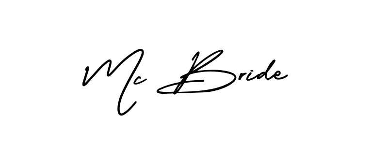 The best way (AmerikaSignatureDemo-Regular) to make a short signature is to pick only two or three words in your name. The name Mc Bride include a total of six letters. For converting this name. Mc Bride signature style 3 images and pictures png