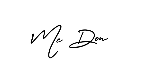 AmerikaSignatureDemo-Regular is a professional signature style that is perfect for those who want to add a touch of class to their signature. It is also a great choice for those who want to make their signature more unique. Get Mc Don name to fancy signature for free. Mc Don signature style 3 images and pictures png