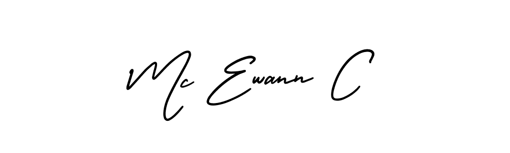 Use a signature maker to create a handwritten signature online. With this signature software, you can design (AmerikaSignatureDemo-Regular) your own signature for name Mc Ewann C. Mc Ewann C signature style 3 images and pictures png