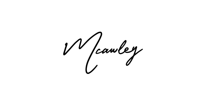 Make a beautiful signature design for name Mcawley. With this signature (AmerikaSignatureDemo-Regular) style, you can create a handwritten signature for free. Mcawley signature style 3 images and pictures png