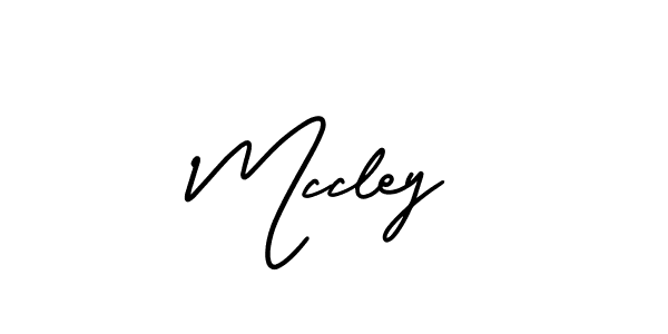 Design your own signature with our free online signature maker. With this signature software, you can create a handwritten (AmerikaSignatureDemo-Regular) signature for name Mccley. Mccley signature style 3 images and pictures png