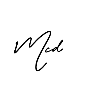 The best way (AmerikaSignatureDemo-Regular) to make a short signature is to pick only two or three words in your name. The name Mcd include a total of six letters. For converting this name. Mcd signature style 3 images and pictures png