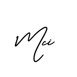 Mci stylish signature style. Best Handwritten Sign (AmerikaSignatureDemo-Regular) for my name. Handwritten Signature Collection Ideas for my name Mci. Mci signature style 3 images and pictures png