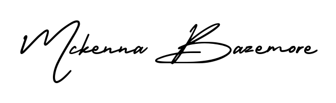 Also You can easily find your signature by using the search form. We will create Mckenna Bazemore name handwritten signature images for you free of cost using AmerikaSignatureDemo-Regular sign style. Mckenna Bazemore signature style 3 images and pictures png