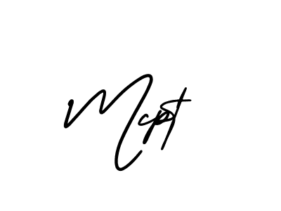 Make a beautiful signature design for name Mcpt. With this signature (AmerikaSignatureDemo-Regular) style, you can create a handwritten signature for free. Mcpt signature style 3 images and pictures png