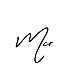 It looks lik you need a new signature style for name Mcr. Design unique handwritten (AmerikaSignatureDemo-Regular) signature with our free signature maker in just a few clicks. Mcr signature style 3 images and pictures png