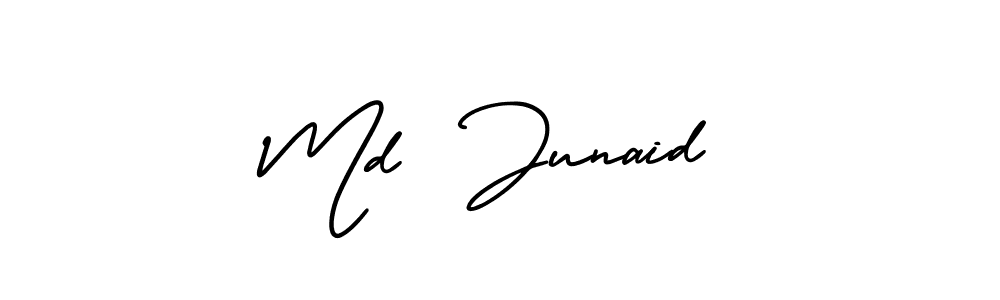 How to Draw Md  Junaid signature style? AmerikaSignatureDemo-Regular is a latest design signature styles for name Md  Junaid. Md  Junaid signature style 3 images and pictures png