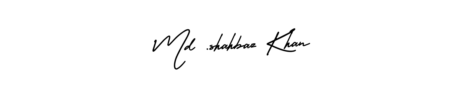 The best way (AmerikaSignatureDemo-Regular) to make a short signature is to pick only two or three words in your name. The name Md .shahbaz Khan include a total of six letters. For converting this name. Md .shahbaz Khan signature style 3 images and pictures png