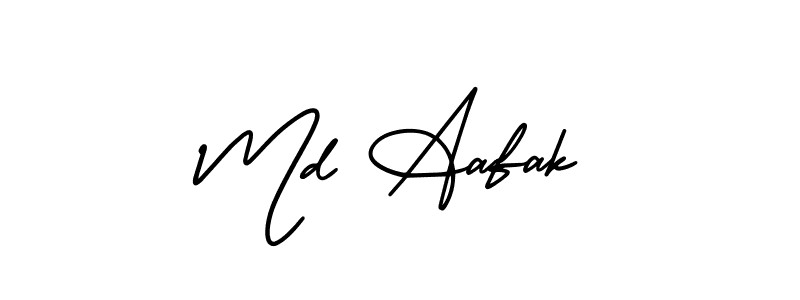 It looks lik you need a new signature style for name Md Aafak. Design unique handwritten (AmerikaSignatureDemo-Regular) signature with our free signature maker in just a few clicks. Md Aafak signature style 3 images and pictures png