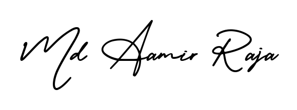 Create your official email sign-off with Md Aamir Raja name in AmerikaSignatureDemo-Regular style. Crisp, clean, and perfectly legible across all screens. Md Aamir Raja signature style 3 images and pictures png