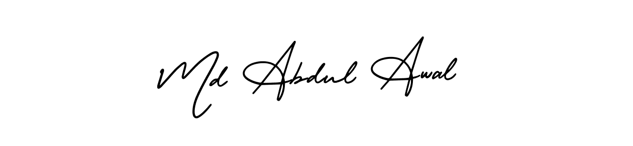 Also we have Md Abdul Awal name is the best signature style. Create professional handwritten signature collection using AmerikaSignatureDemo-Regular autograph style. Md Abdul Awal signature style 3 images and pictures png