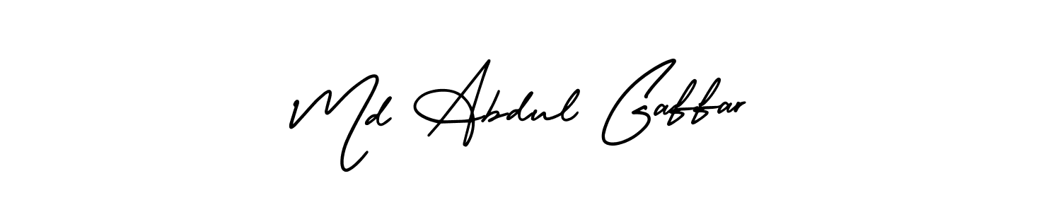 Make a beautiful signature design for name Md Abdul Gaffar. With this signature (AmerikaSignatureDemo-Regular) style, you can create a handwritten signature for free. Md Abdul Gaffar signature style 3 images and pictures png