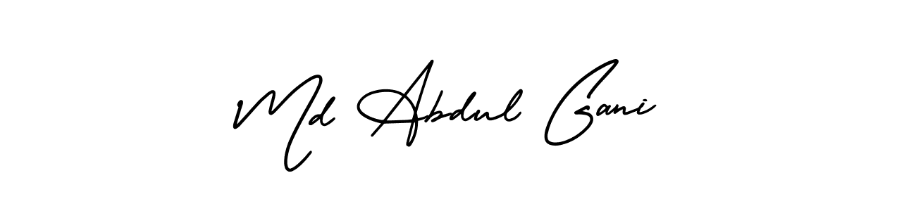 This is the best signature style for the Md Abdul Gani name. Also you like these signature font (AmerikaSignatureDemo-Regular). Mix name signature. Md Abdul Gani signature style 3 images and pictures png